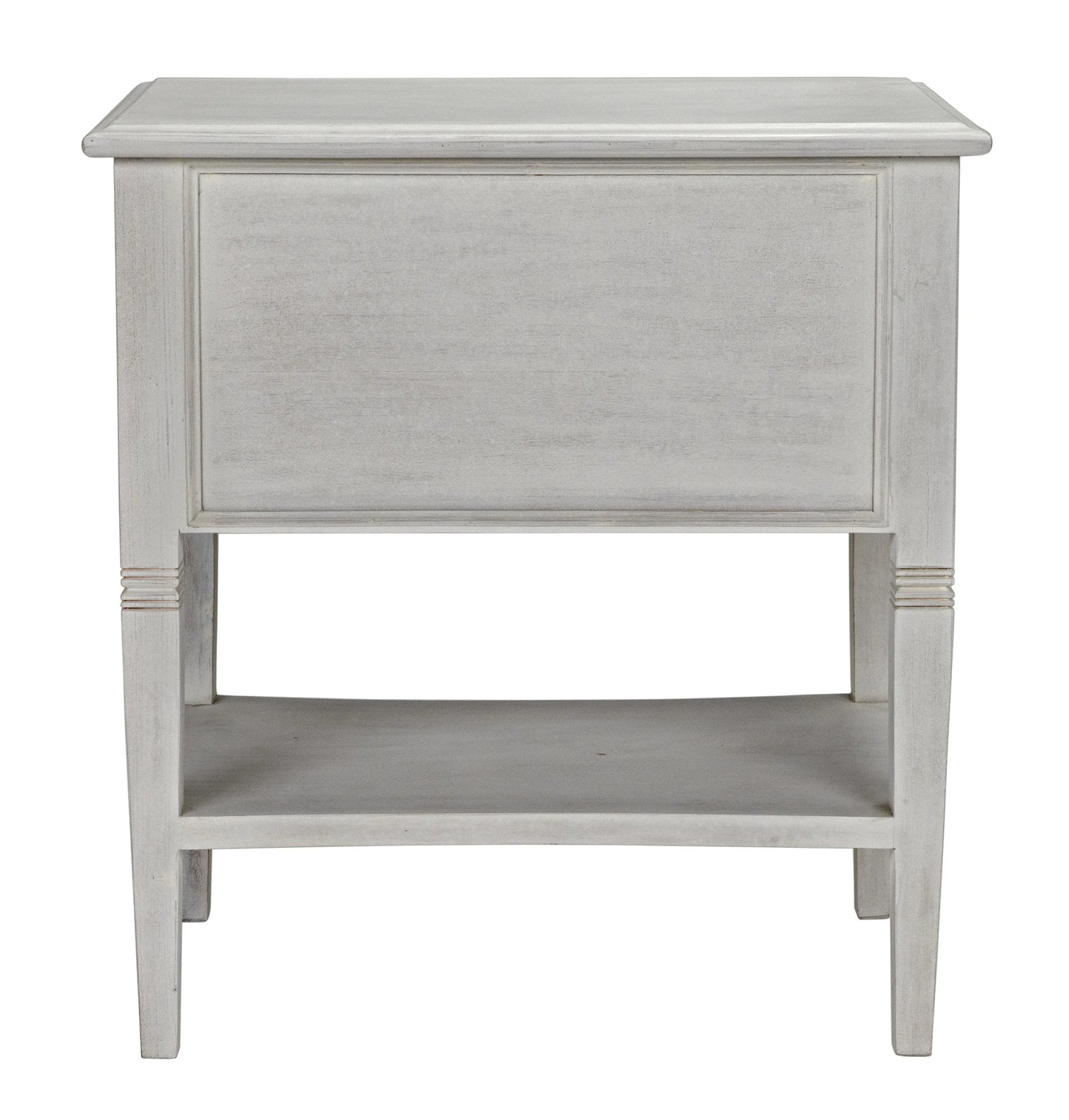 Oxford 2-drawer side table, white wash