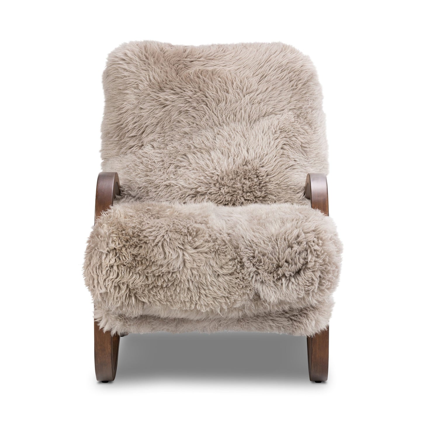 Tobin chair-taupe mongolian fur