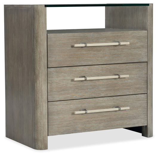 Affinity three-drawer nightstand