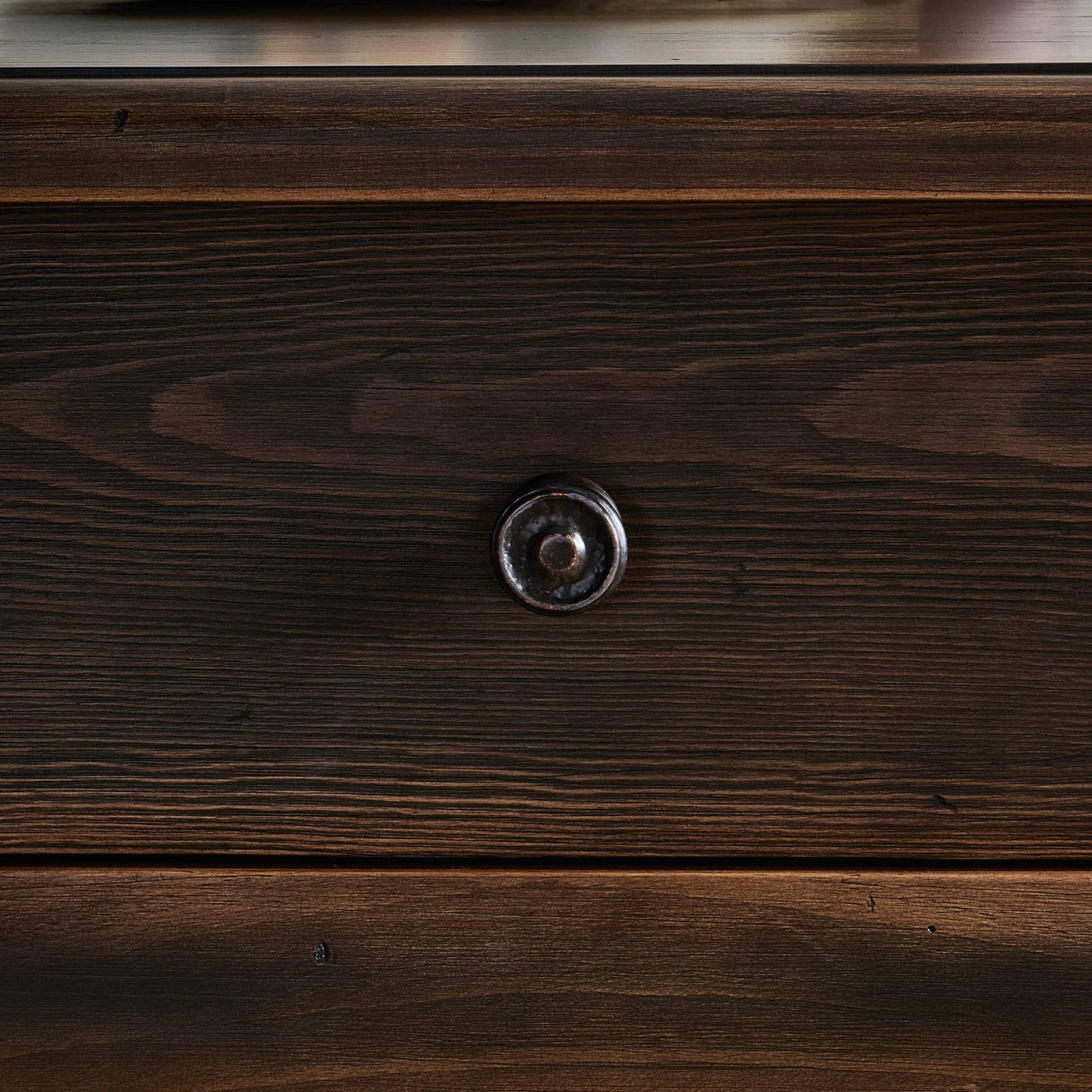 Colonial table: aged brown-aged brown veneer-aged brown