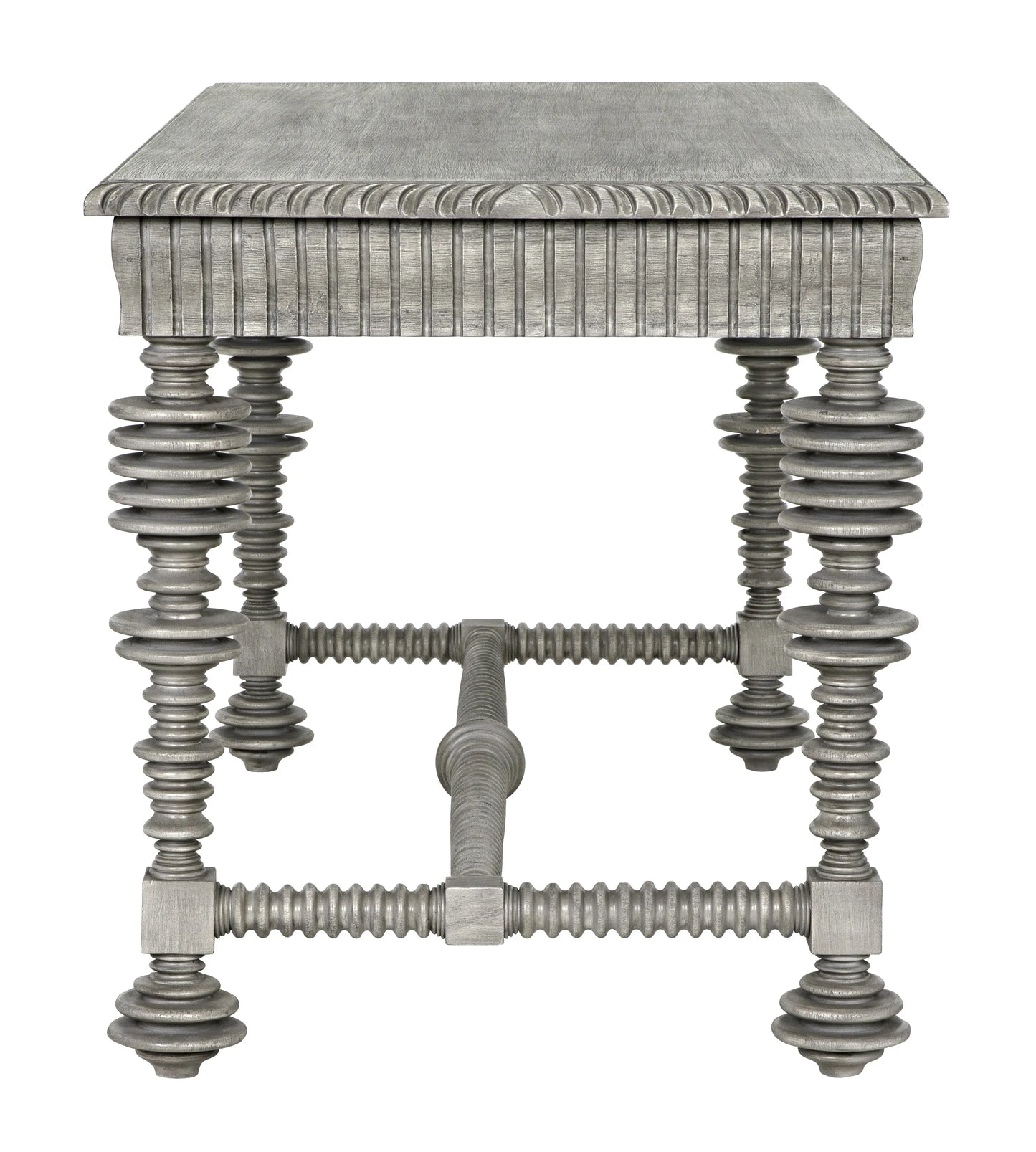 Portuguese desk, distressed grey