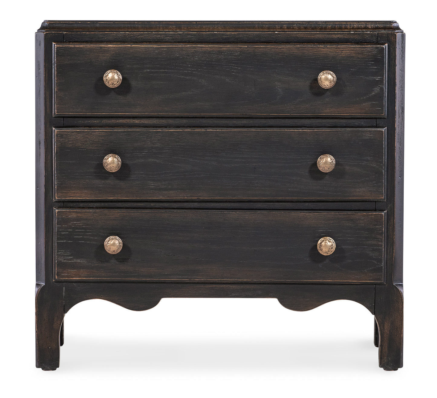 Americana three-drawer nightstand