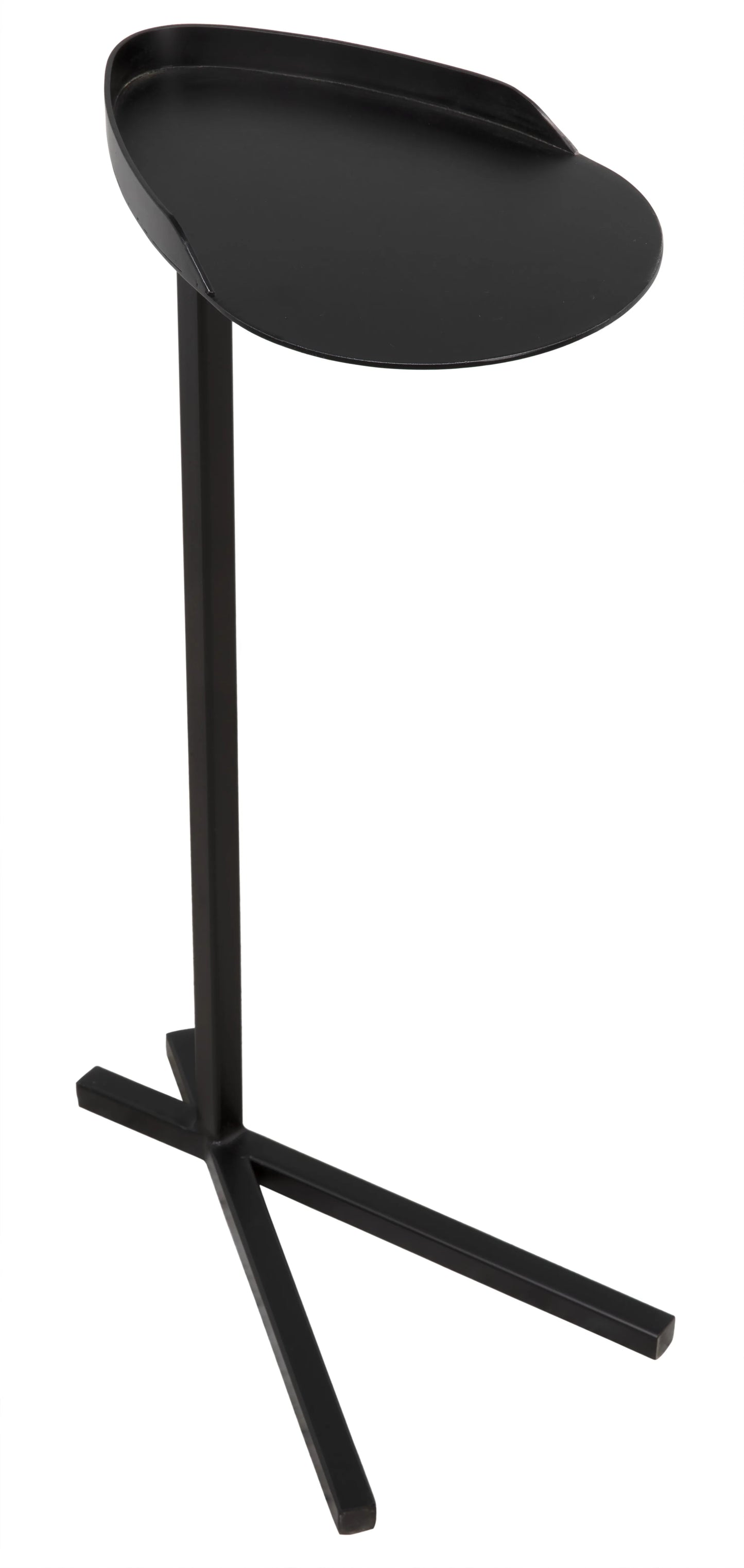 Golem side table, black steel