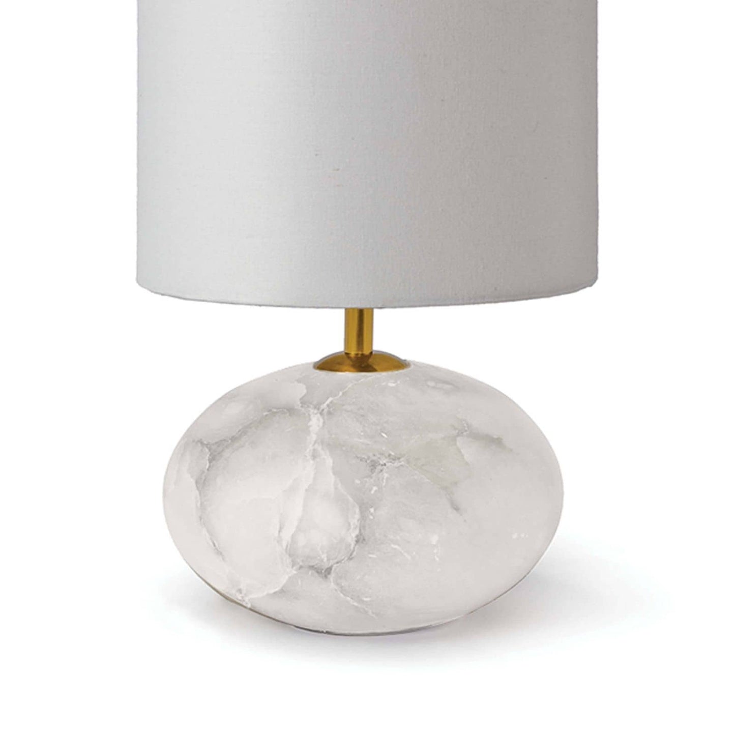 Alabaster mini orb lamp