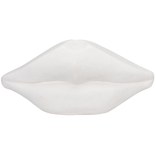 Lips, white fiber cement