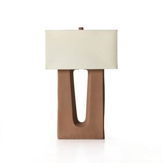 Cuit table lamp-terracotta ceramic