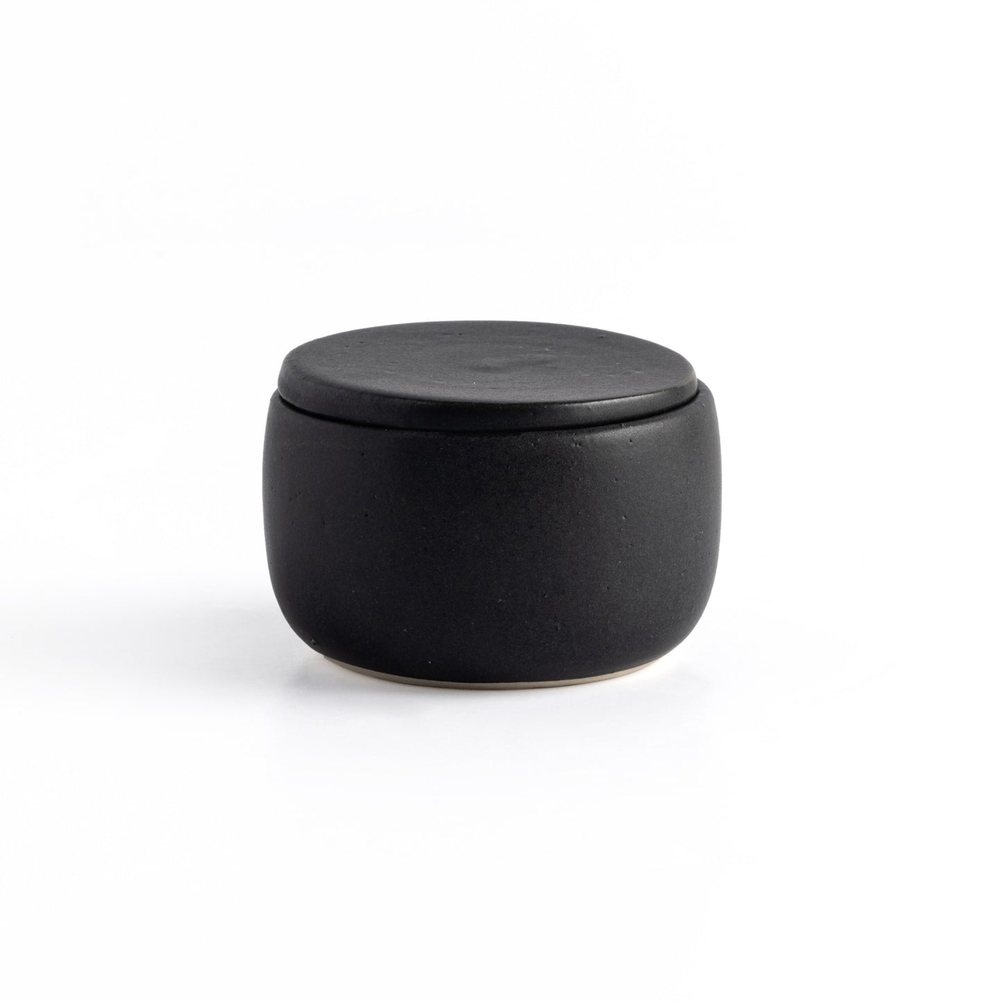 Nelo salt jar, set of 2-matte black