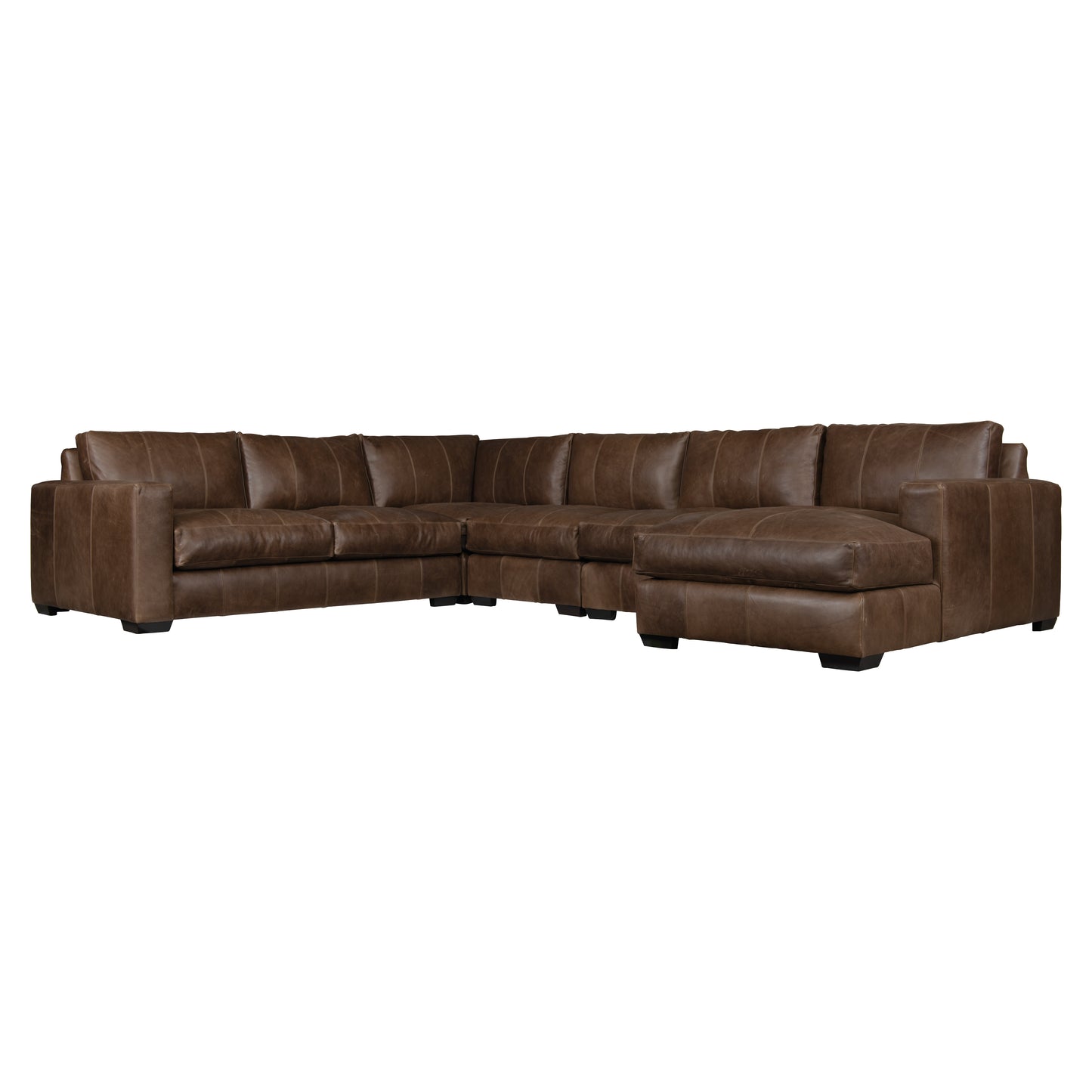 Dawkins leather sectional