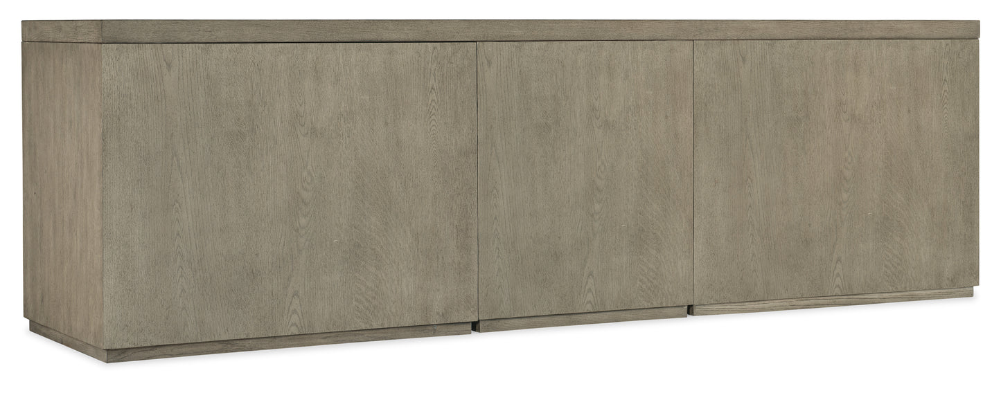 Linville falls 96" credenza with file, lateral file and open desk cabinet