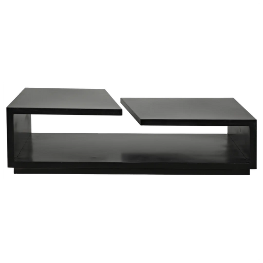 Shift coffee table, black steel