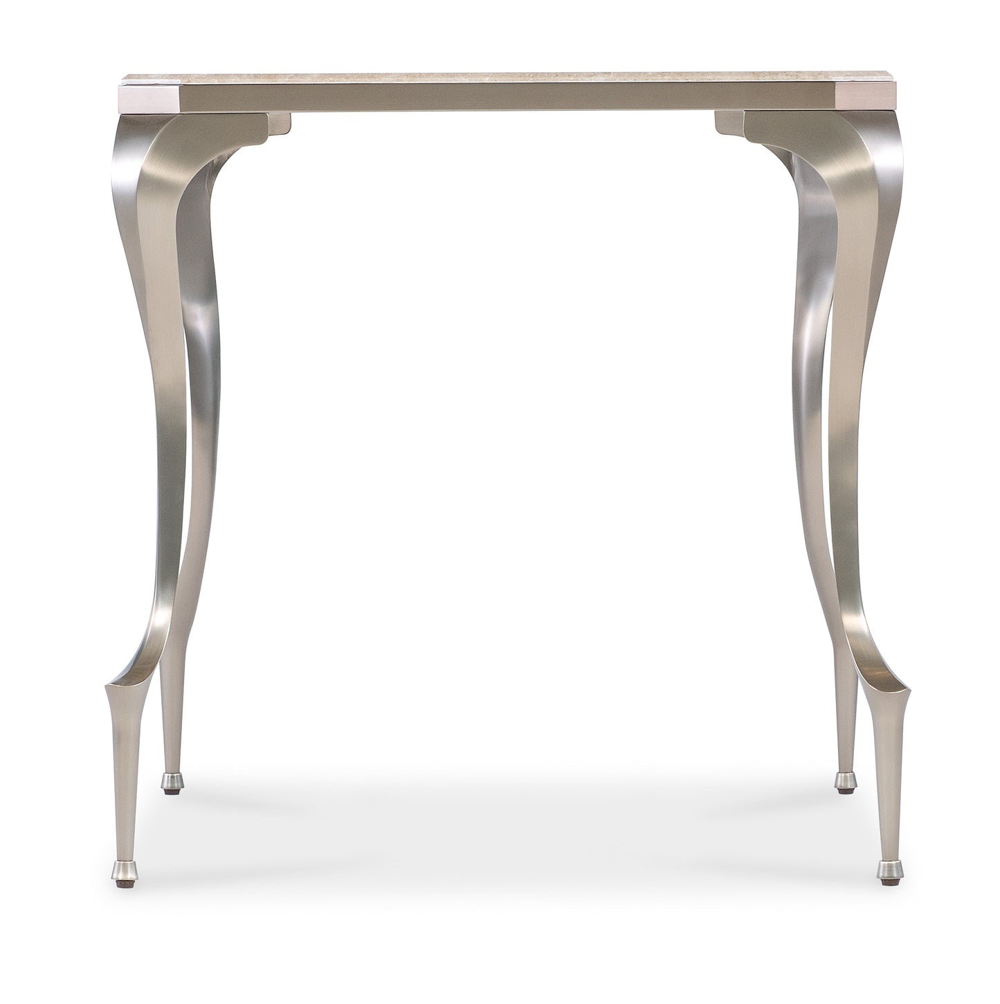 Bella donna rectangle stone top end table