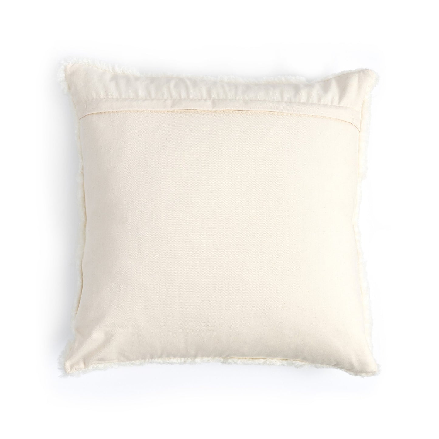 Patchwork shearing pillow-cream-20x20