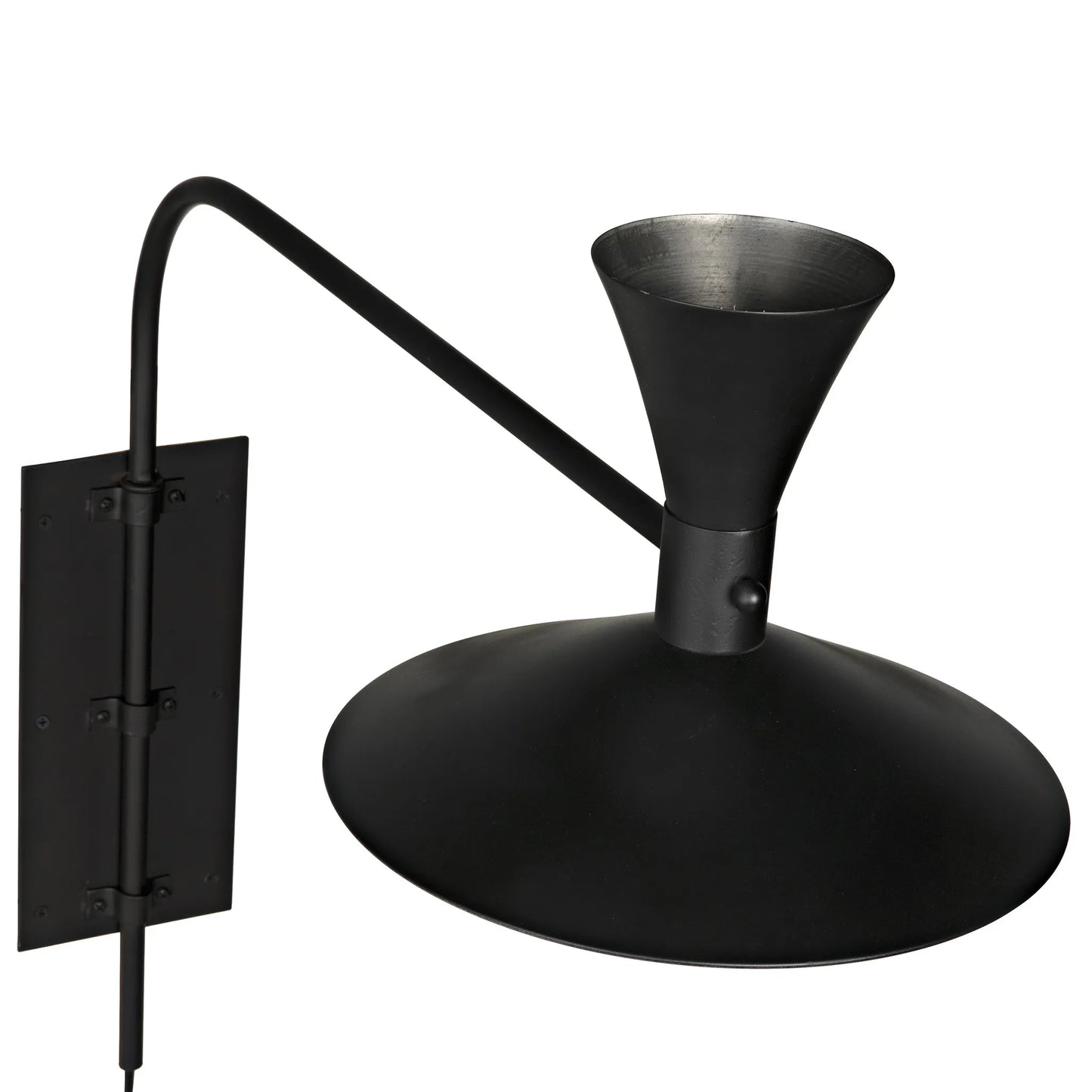 Enzo sconce, black steel