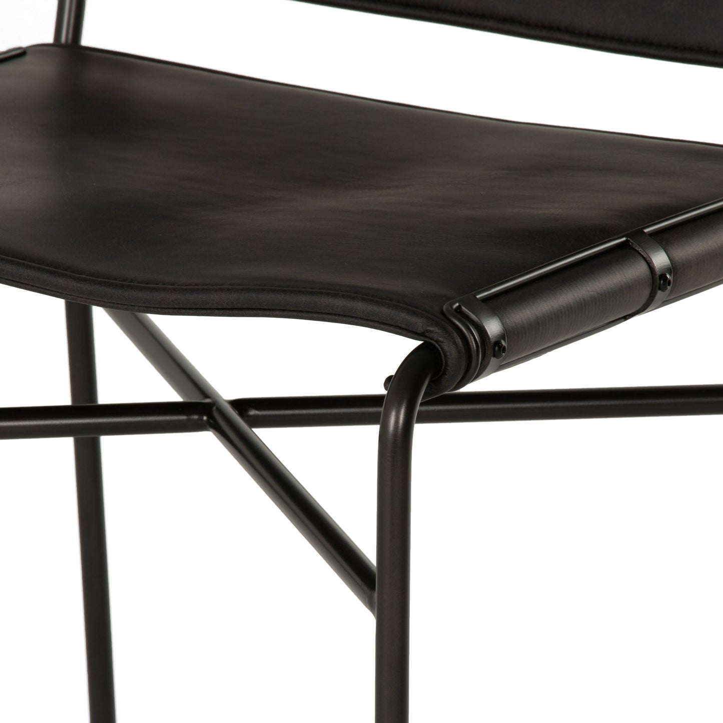 Wharton stool-distressed black-counter