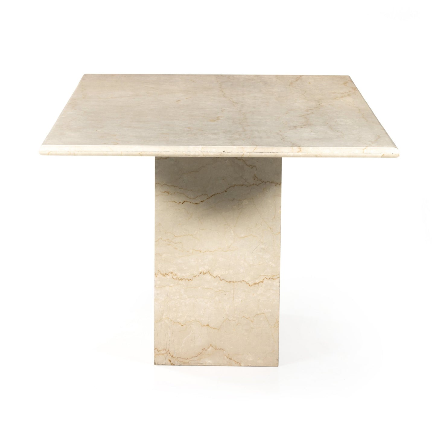 Arum dining table: cream marble