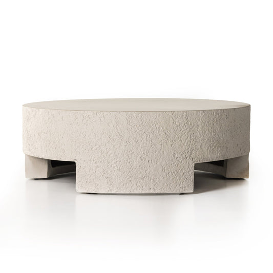 Kember outdoor coffee table-blanc white