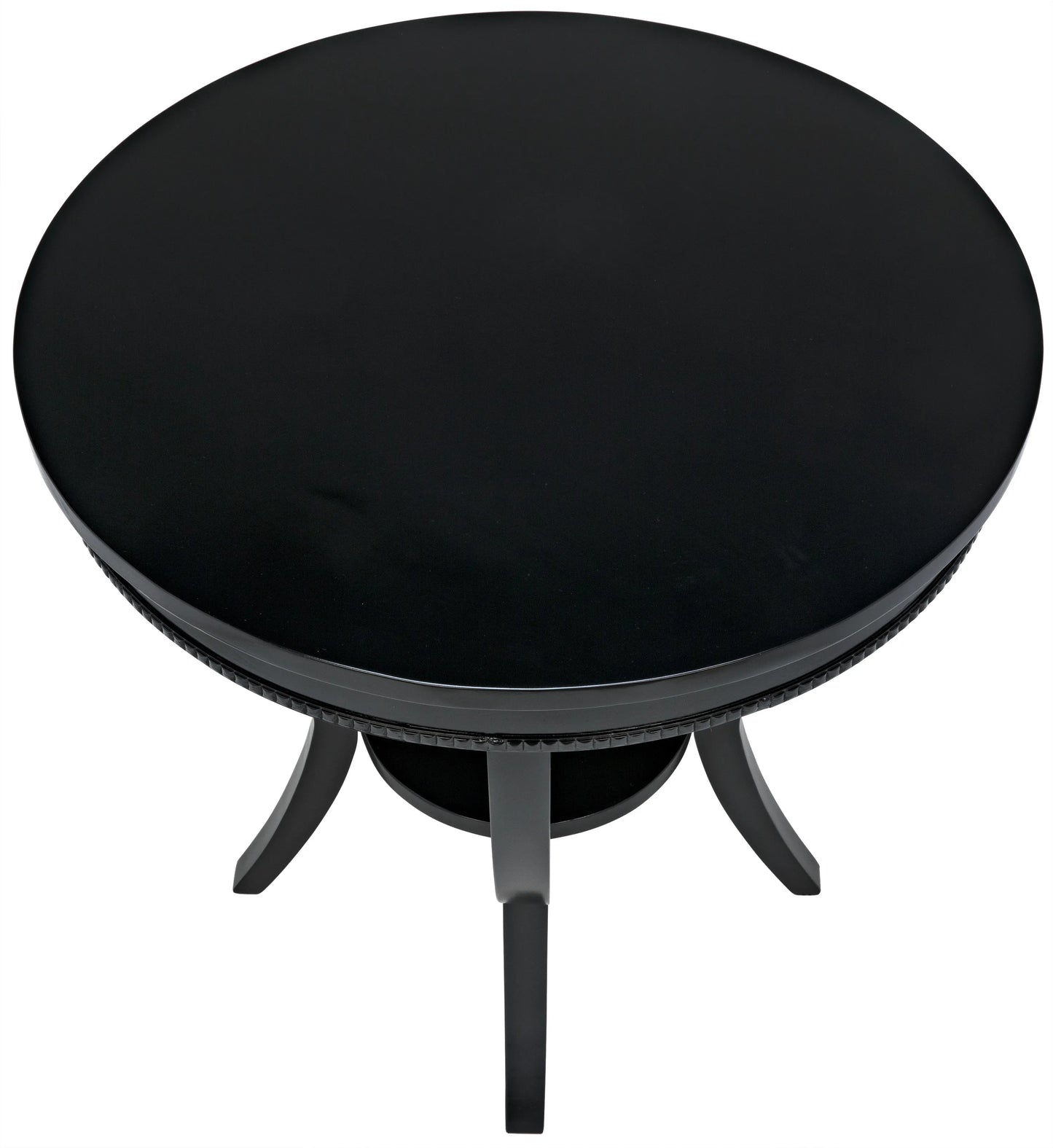 Scheffield round end table, black