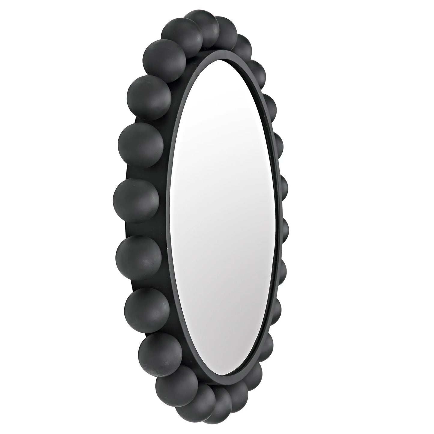 Cooper mirror, black steel