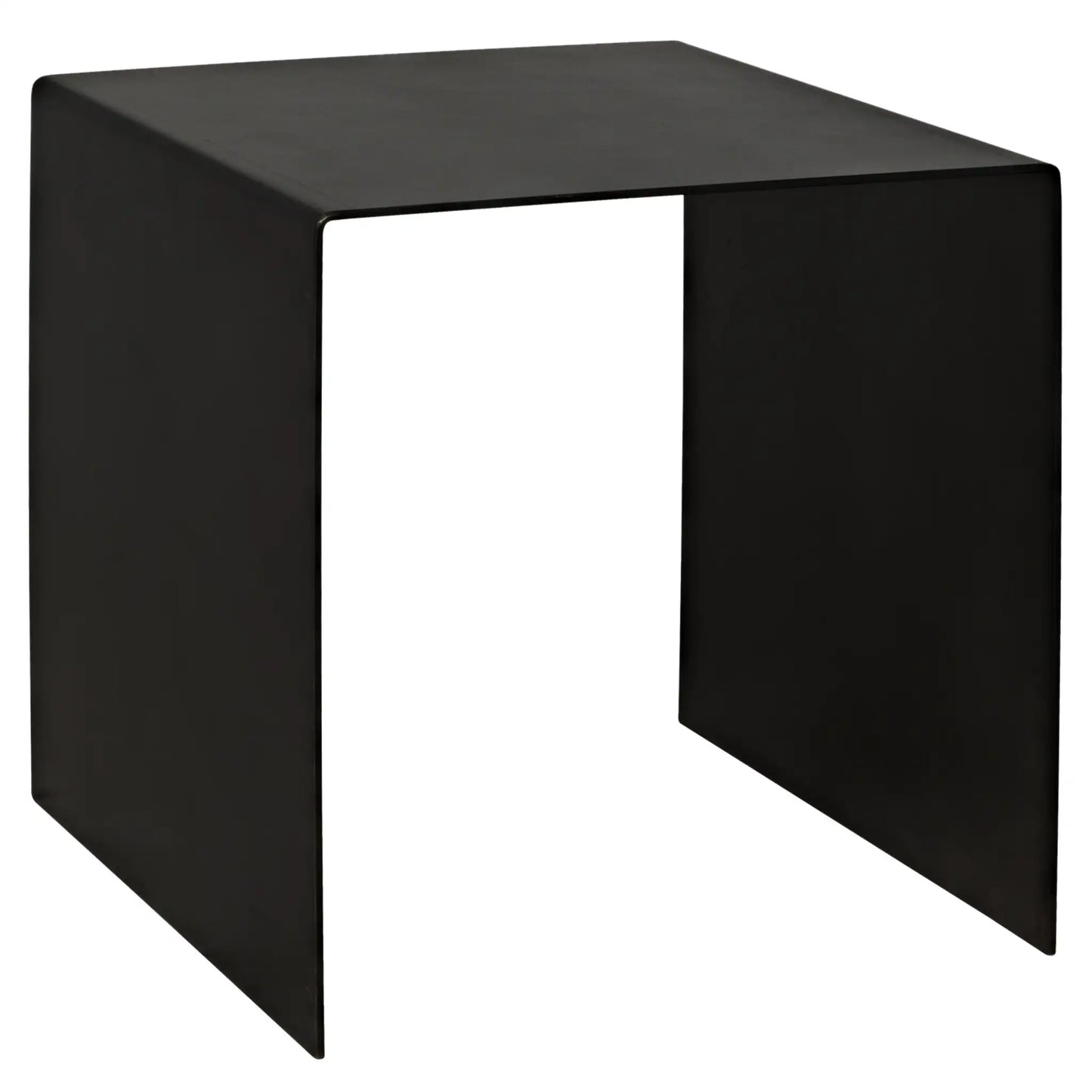 Yves side table, small, black steel