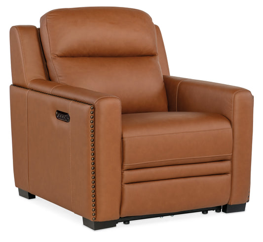 Mckinley power recliner with power headrest & lumbar