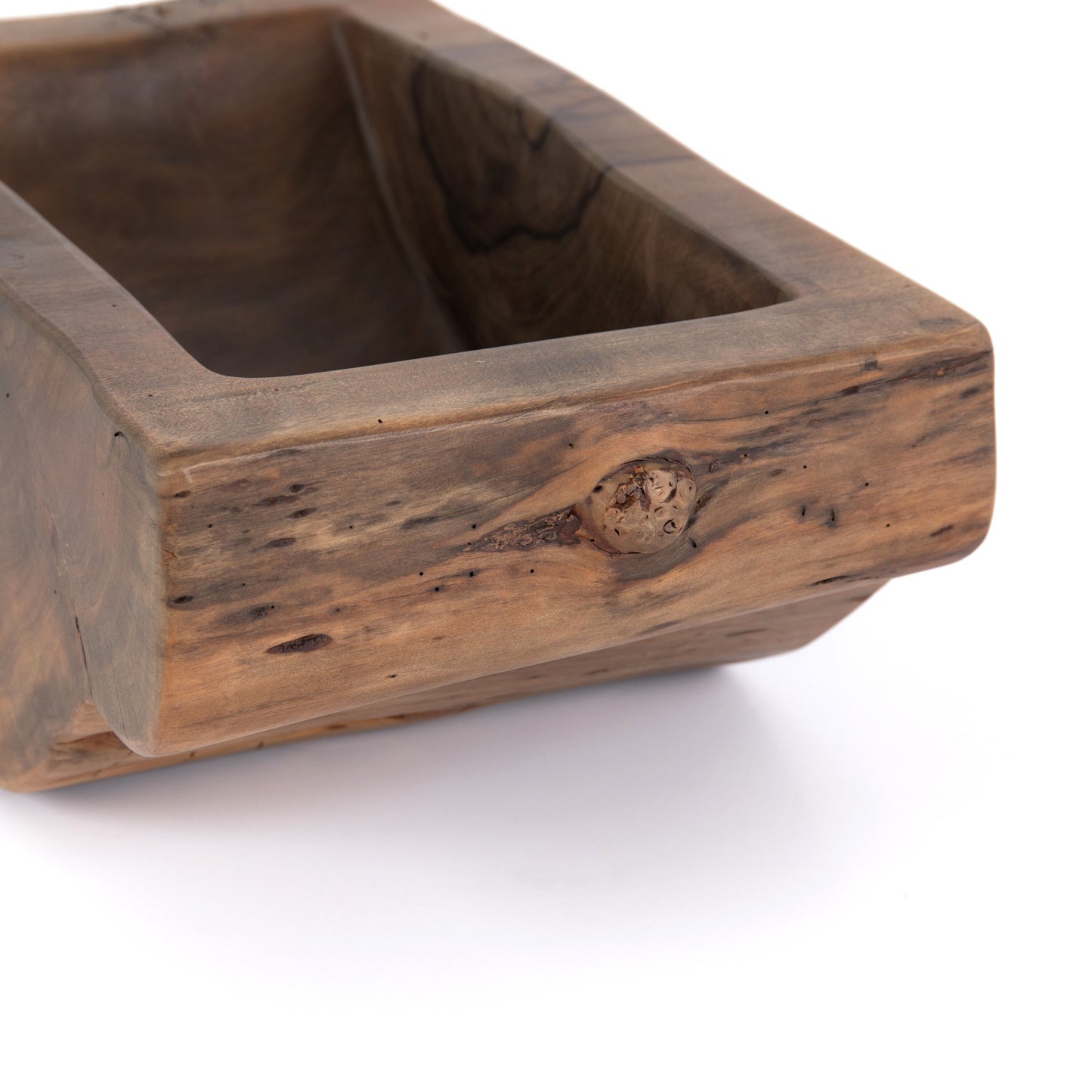 Centro wood bowl-ochre