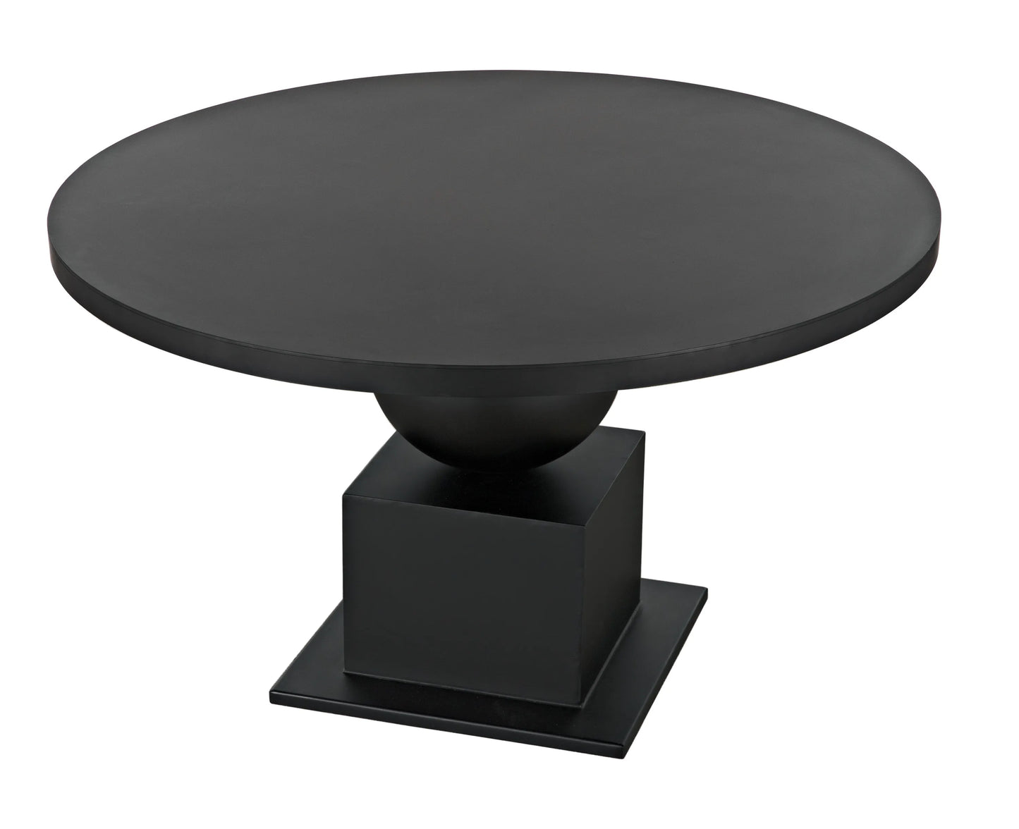 Emira dining table, black metal