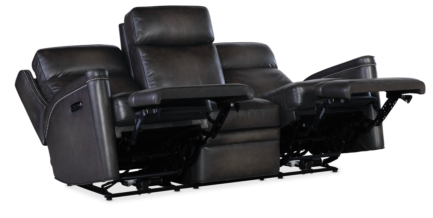 Hamilton power sofa w/power headrest