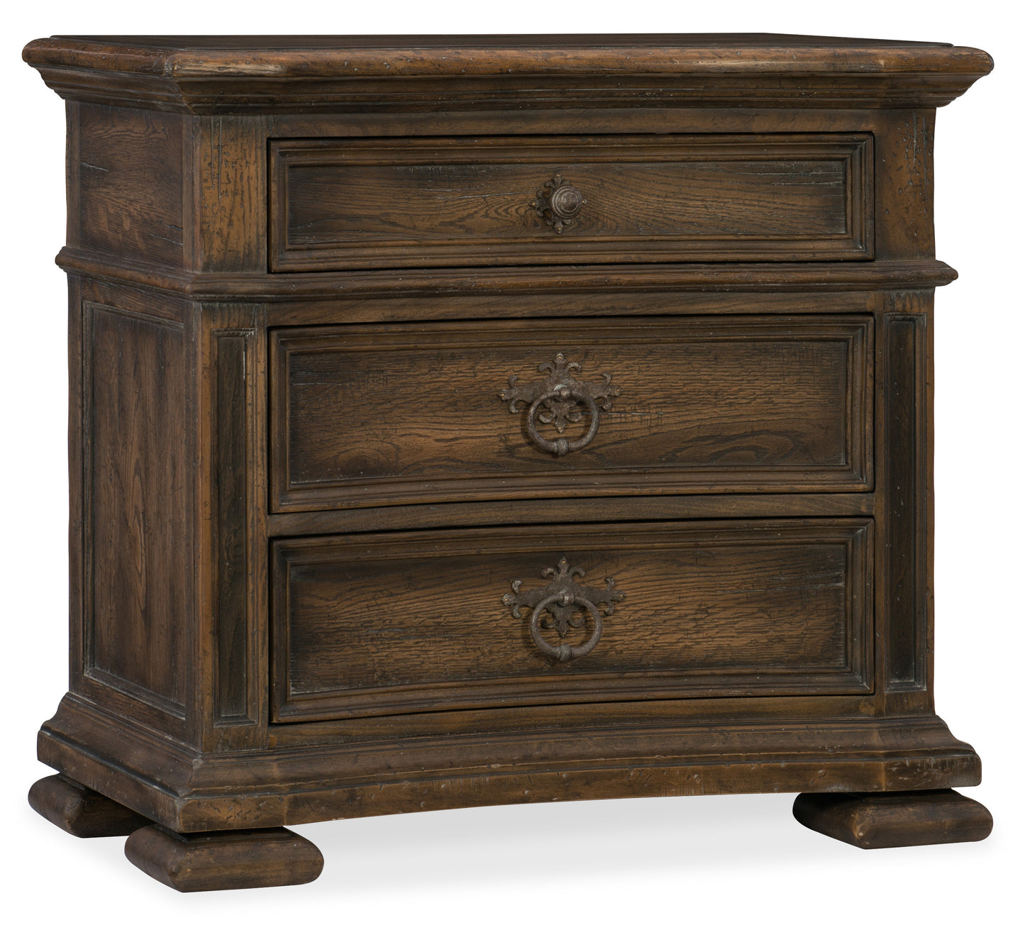 Elmendorf three-drawer nightstand