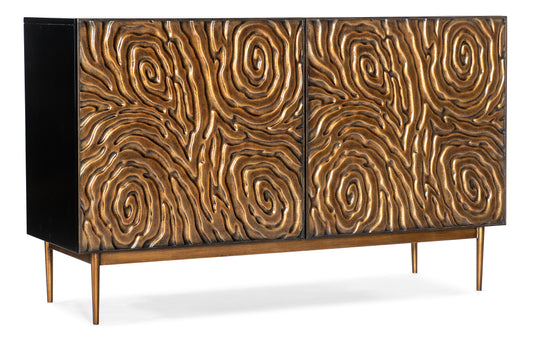 Melange fingerprints two door credenza