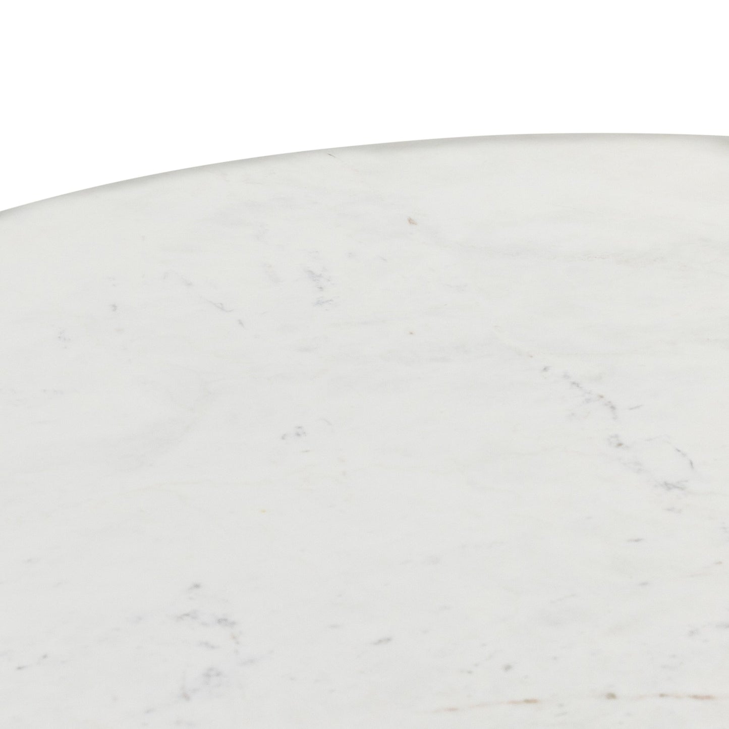 Oranda dining table: polished white marble w/ sealant-white scalloped marble