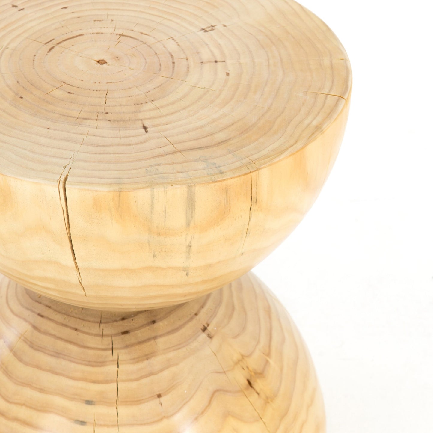 Aliza end table-natural pine