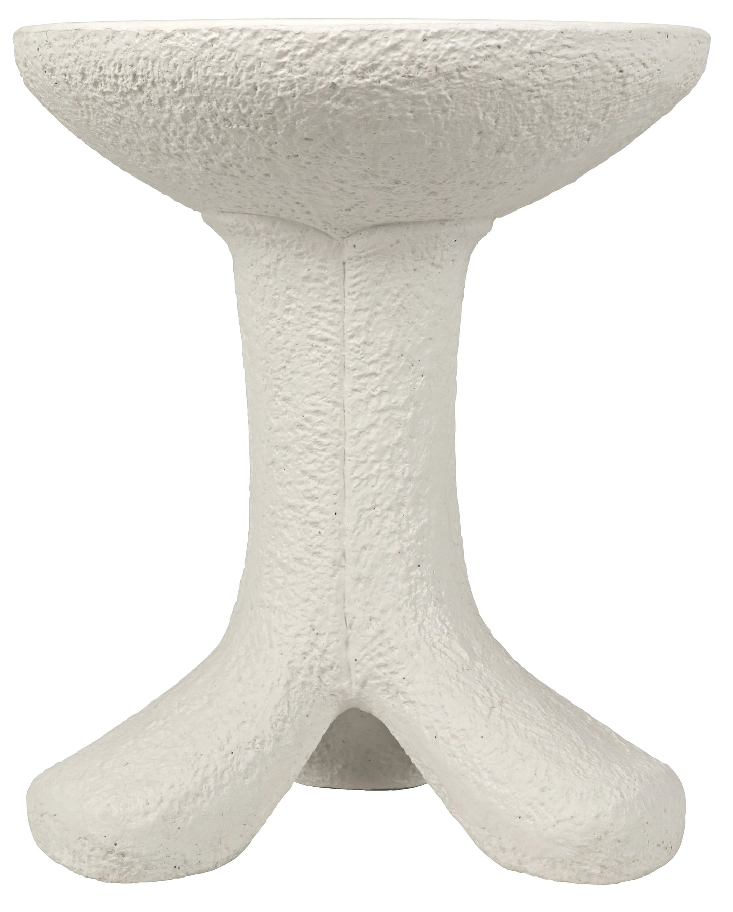 Laramy side table, white fiber cement