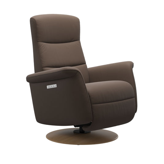 Stressless® mike (m) power with moon wood base