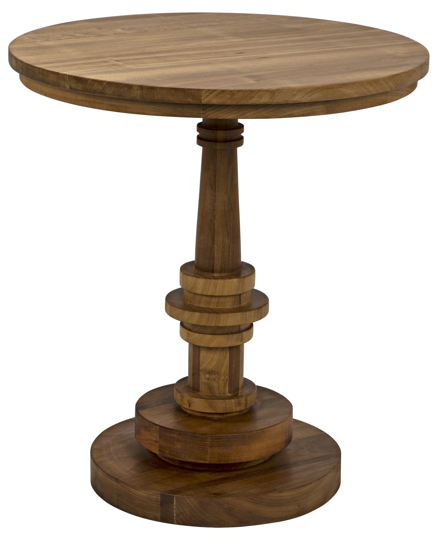 Comodo side table, gold teak