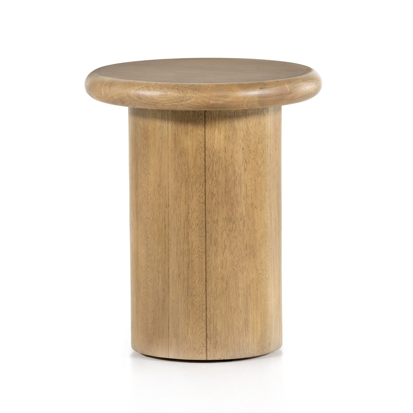 Zach end table-burnished parawood