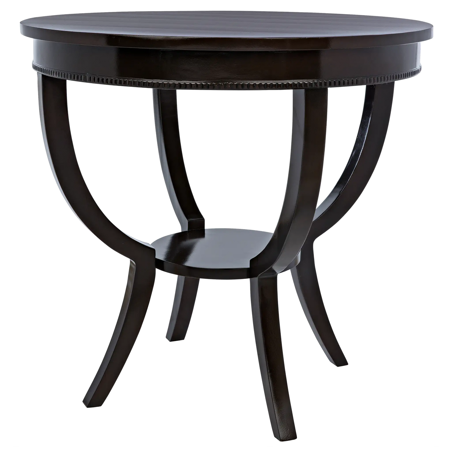 Scheffield round end table, black