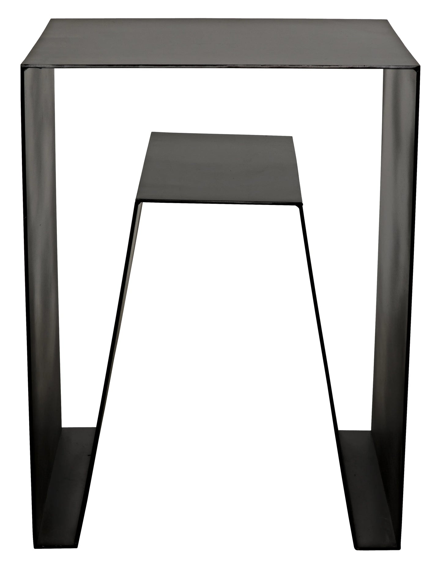 Quintin side table, black steel