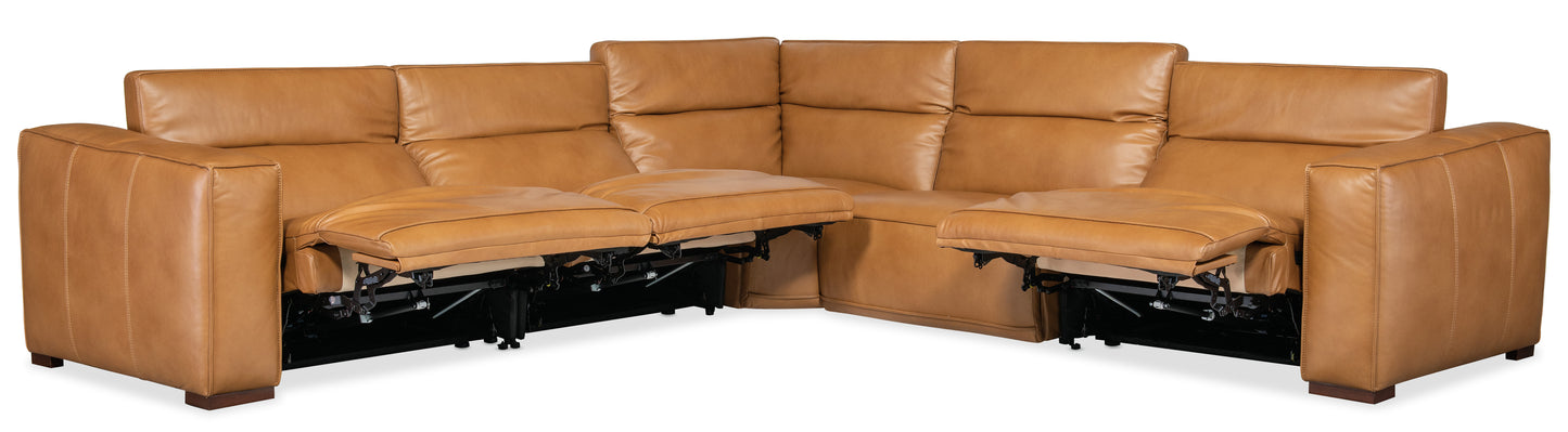 Fresco 5 seat sectional 3-pwr