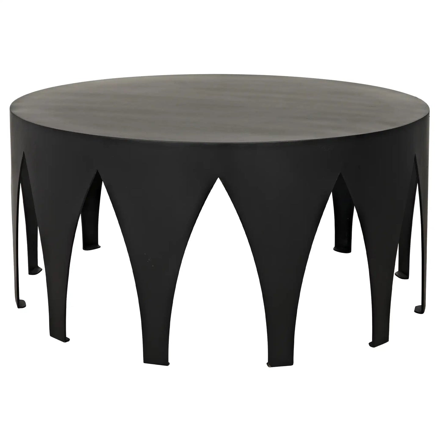 Morocco coffee table, black steel