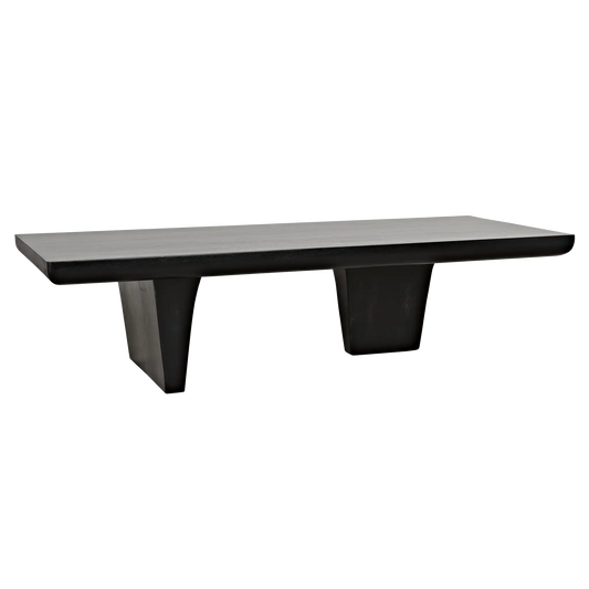 Ward coffee table, hand rubbed black