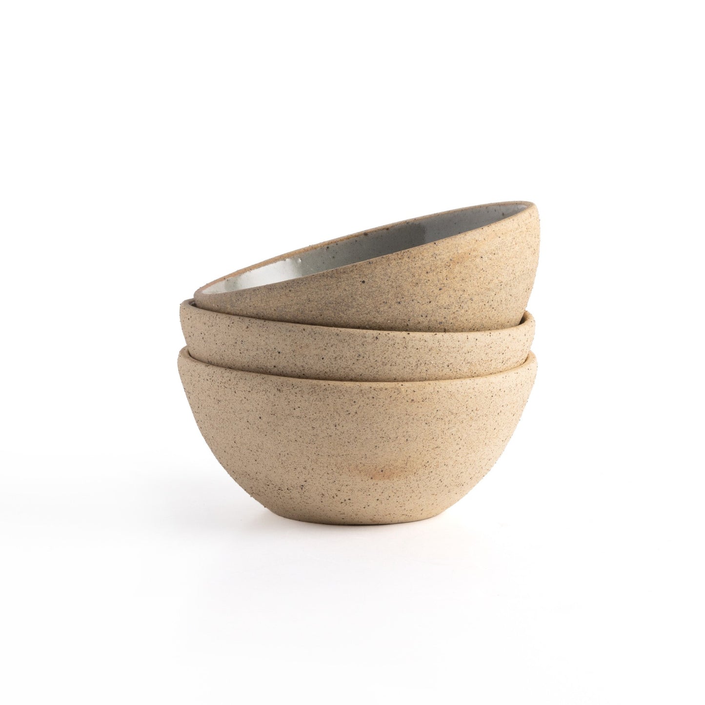 Nelo small bowl, set of 4-natural clay