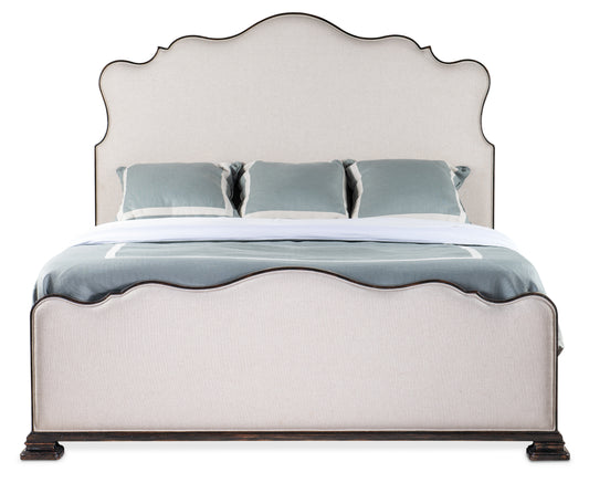 Charleston cal king upholstered bed