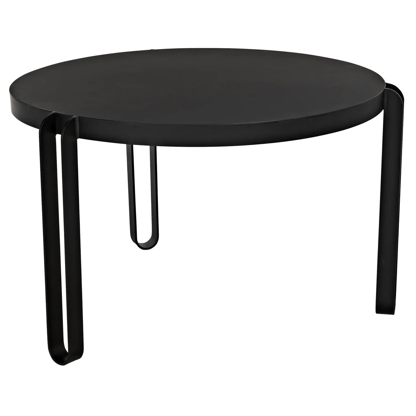 Marcellus dining table, 49", black metal