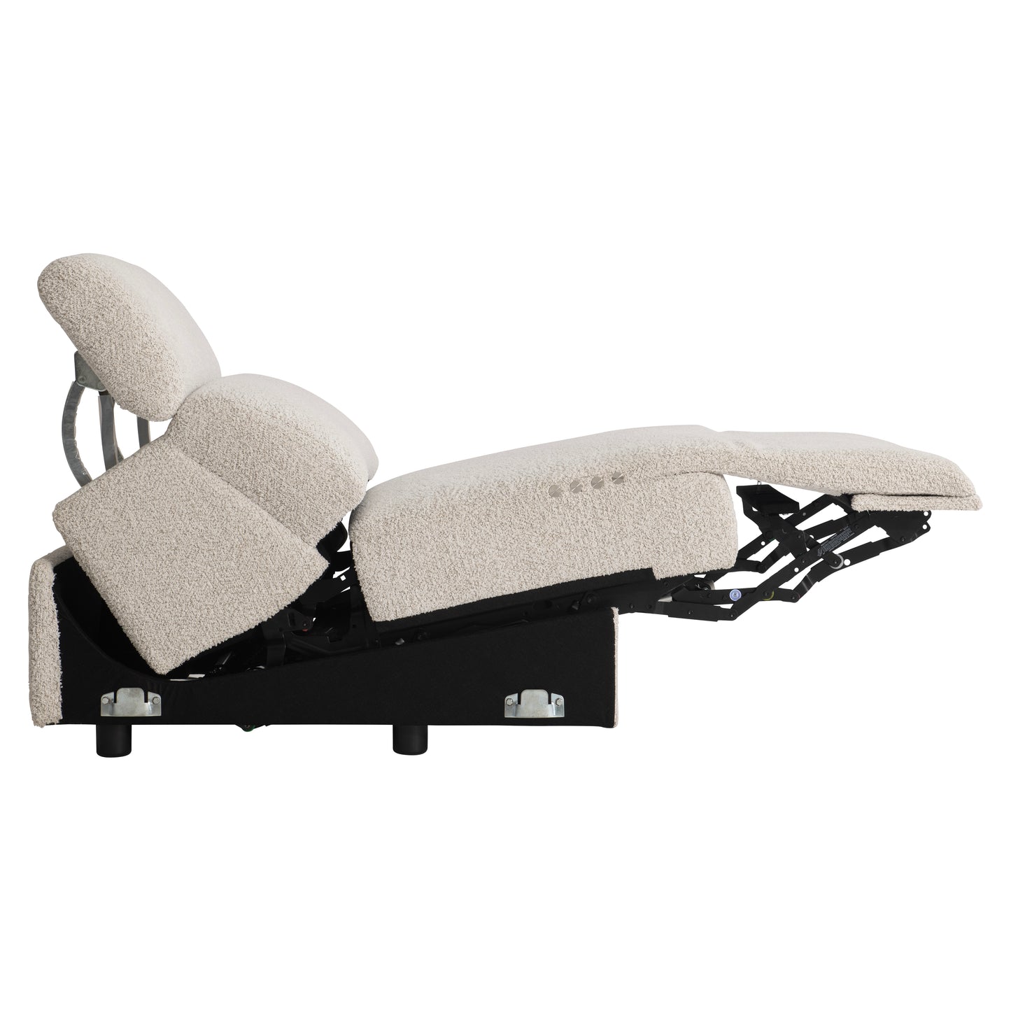 Aldo fabric armless power motion chair