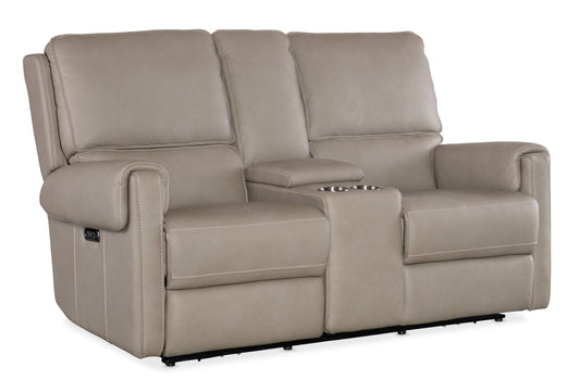 Somers power console loveseat w/power headrest