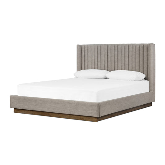 Montgomery bed: savile flannel-weathered sepia-king