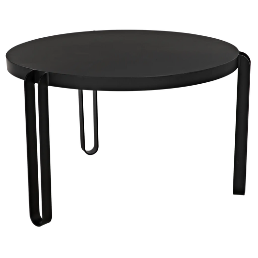 Marcellus dining table, 49", black metal