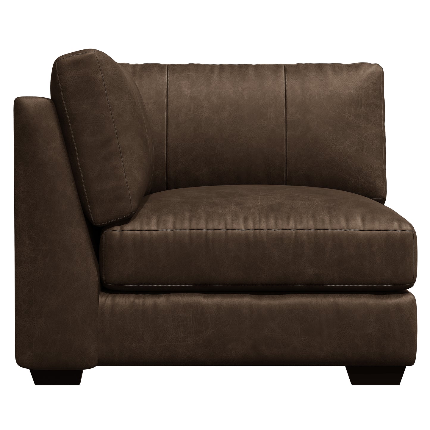 Dawkins leather corner chair