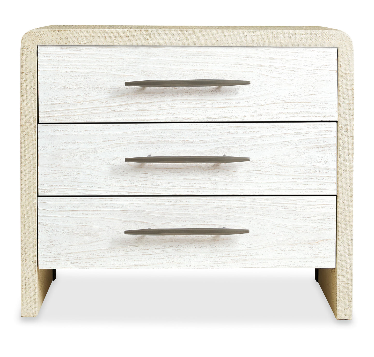 Cascade three-drawer nightstand