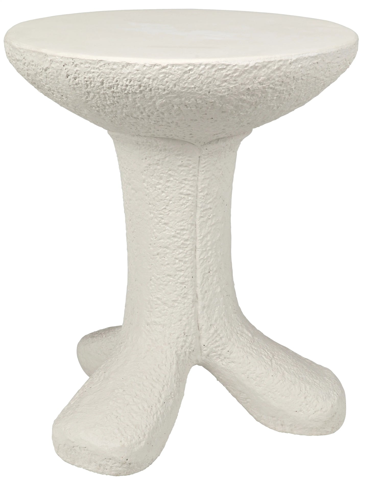 Laramy side table, white fiber cement